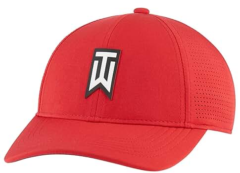 NIKE GOLFヴィンテージキャップ アイボリー×レザーブラウン Vintage Nike Golf Hat Cap Rubber Patch Gray SnapBack White